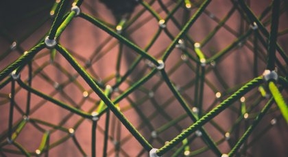 Web of connected rope